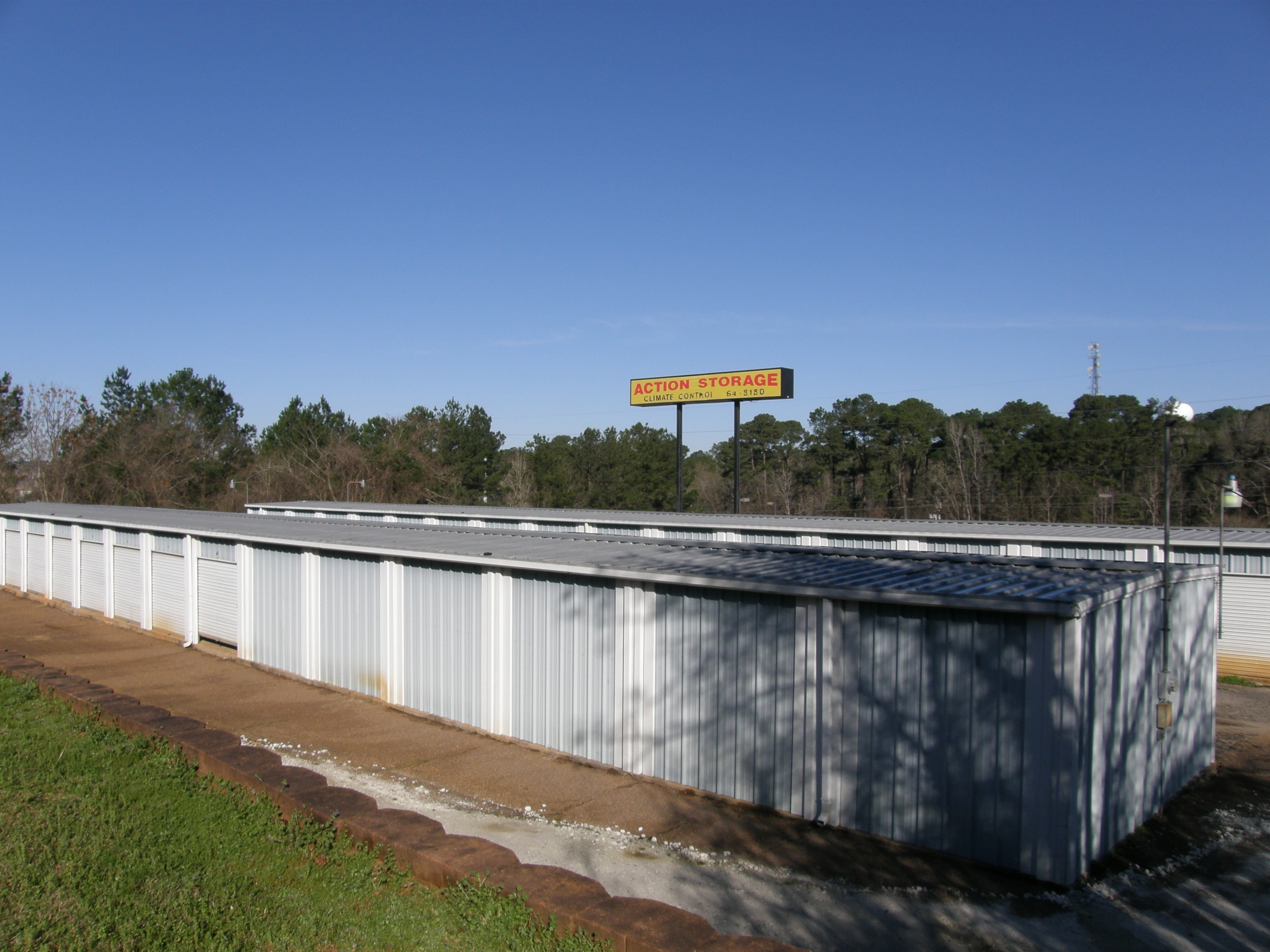 Aerial view of Action Storage facility on Cardinal Street in Nacogdoches